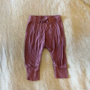 Kate Quinn purple bamboo baby pants